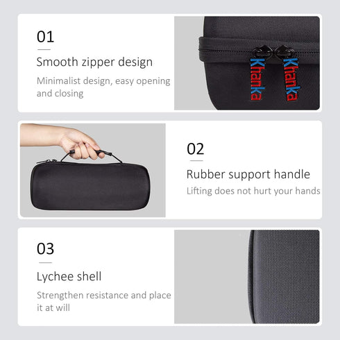 khanka Hard Travel Case Replacement for JBL Charge 4 / JBL Charge 5 Portable Waterproof Wireless Bluetooth Speaker