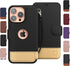 LUPA Legacy iPhone 13 Pro Wallet Case - Slim Durable Faux Leather Flip Case with Card Holder and Wristlet
