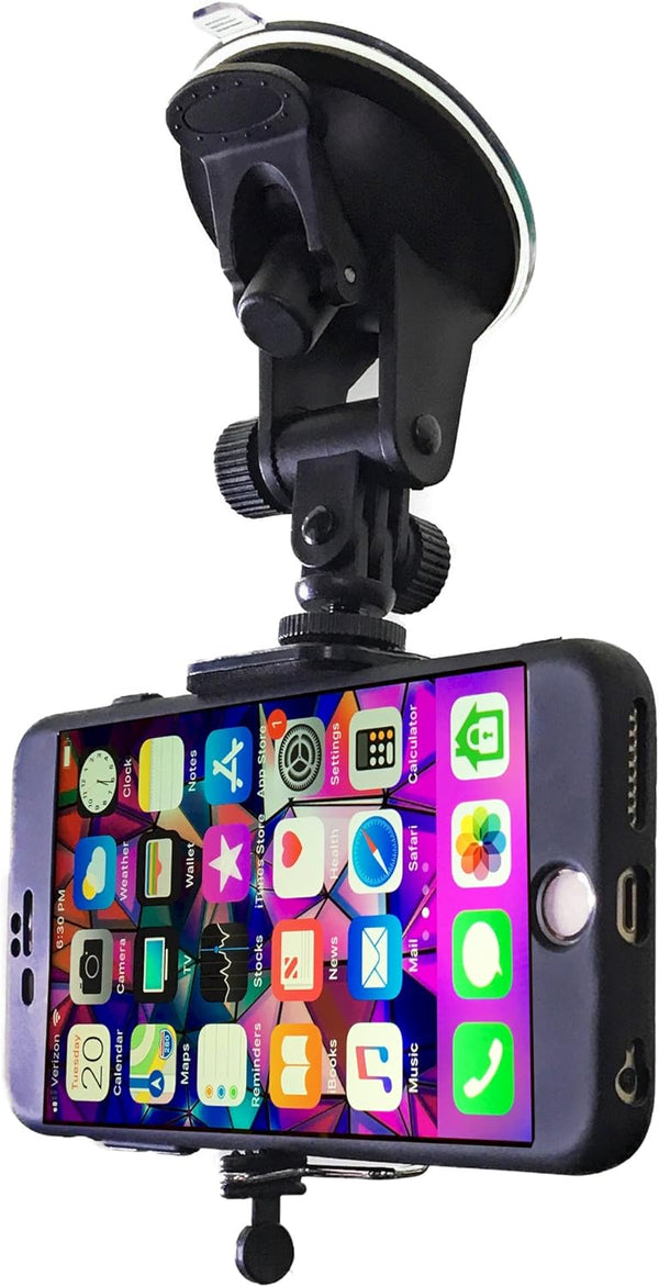 DaVoice Car Phone Mount - Cell Phone Holder for iPhone XS/XR/8/7/6S/6 Plus SE, Samsung Galaxy, Google Pixel XL
