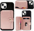 M-Plateau Slim Leather Wallet Phone Case, Adhesive Card Holder for Most Smartphones (Pink)