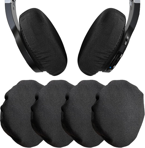 Headphone Ear Pads Covers, PChero 2 Pairs Washable Stretchable Earpad Cloth Covers for Over The Ear Headphones