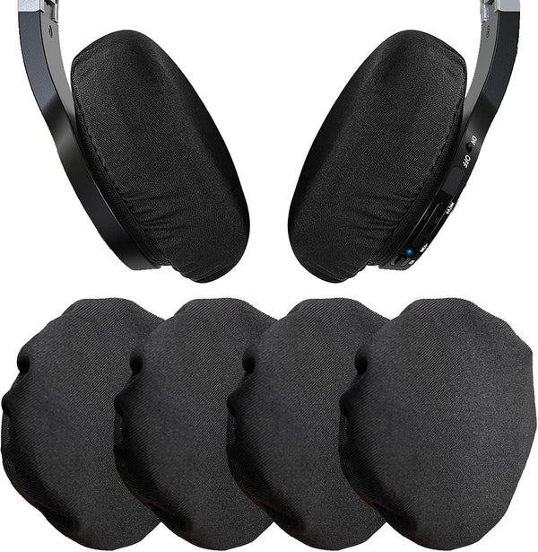 Headphone Ear Pads Covers, PChero 2 Pairs Washable Stretchable Earpad Cloth Covers for Over The Ear Headphones