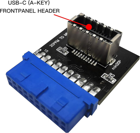 EZDIY-FAB USB 3.0 Internal Header to USB 3.1/3.2 Type-C Front Panel Adapter