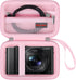 Carrying Case for Panasonic Lumix LX10, LX100, ZS60, ZS70, ZS80, ZS200, ZS100 4K Digital Camera - Pink