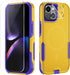 iPhone 15 Plus Magnetic Case - MIL-Grade Drop Tested, Tempered Glass Screen Protector, Yellow