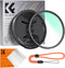 K&F Concept 72mm MC UV Lens Protection Filter, Ultra Slim Optical Glass with 18 Multi-Layer Coatings & Lens Cap