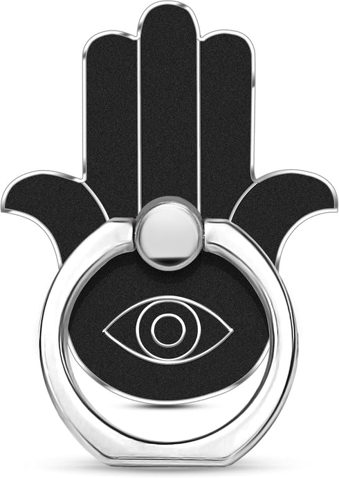 Hand Phone Grip Holder, Evil Eye Phone Ring Stand Compatible with Smartphone, Tablet, E-Reader, Etc (PHGR-BK)