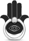 Hand Phone Grip Holder, Evil Eye Phone Ring Stand Compatible with Smartphone, Tablet, E-Reader, Etc (PHGR-BK)