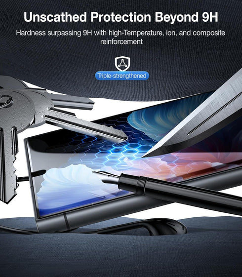 Samsung Galaxy S24 Ultra Screen Protector - UltraGlass Unbreak Top 9H+ Tempered Glass, Military Grade, 2 Packs,