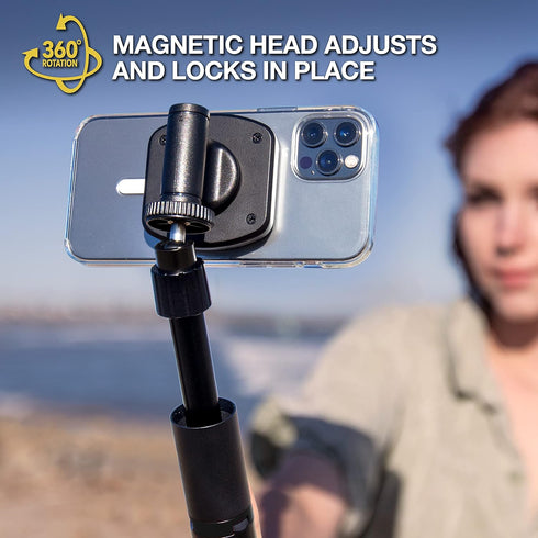 Scosche MP2TR1-SP MagicMount 2 Pro Tripod/Selfie Stick Phone Mount with Adjustable Arm