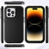 iPhone 14 Pro Max Case 6.7" - Heavy Duty Full Body Protection, Belt Clip Holster, Kickstand, 2 Screen Protectors, Black.