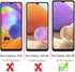 (3 Pack) Tempered Glass Screen Protector for Samsung Galaxy A32 5G, Touch Sensitive, Case Friendly, 9H Hardness