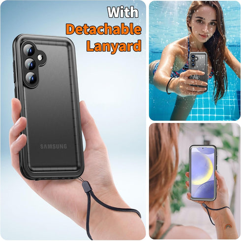Cozycase Waterproof Case for Samsung Galaxy S24 - 360 Heavy Duty Full Body Protection, Shockproof, Dustproof, IP68 with