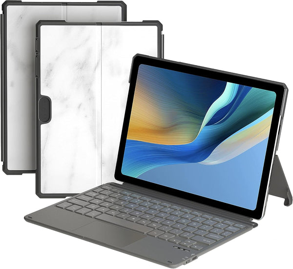 Keyboard Case for Surface Go 3 2021 / Go 2 2020 / Go 2018, Ultra-Slim Wireless Keyboard with Touchpad - Grey