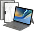 Keyboard Case for Surface Go 3 2021 / Go 2 2020 / Go 2018, Ultra-Slim Wireless Keyboard with Touchpad - Grey