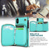 Asuwish Phone Case for iPhone Xs Max Wallet Cover with Tempered Glass Screen Protector and Zipper Card Holder
