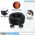 Cables Direct Online 10FT SVGA Monitor Cable - Male to Male VGA to VGA 1080P for PC, Projector, Laptop, TV
