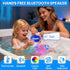 LanAqua 3 1 IP68 in Bluetooth Pool Speaker with Digital Thermometer, Floating Pool Speaker with Colorful Lights,Hot Tub
