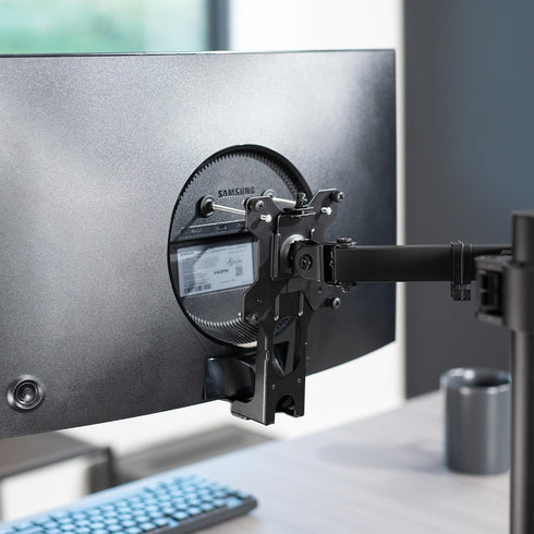 VIVO Quick Attach VESA Adapter Plate Bracket for Samsung CF397 and CRG5 Monitors, 24 and 32 inch Full HD Curved Screens