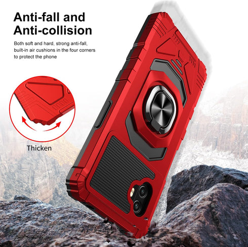 for Samsung Galaxy Xcover 6 Pro Phone Case with Tempered Glass Screen Protector, Military Grade Heavy Duty Shockproof