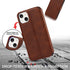 QLTYPRI 13 13 6.1 inch Case for iPhone Premium PU Leather Simple Wallet Case Card Slots Kickstand Magnetic Closure