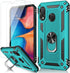 MERRO Galaxy A20/A30 Case with Screen Protector, Military Grade Heavy Duty Shockproof Phone Cover with Magnetic
