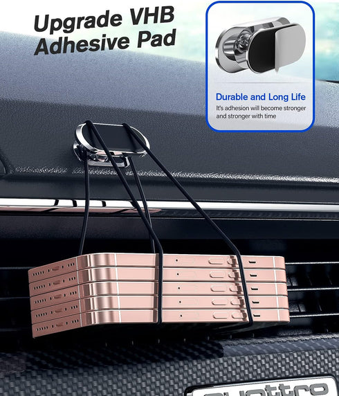 2 Pack Magnetic Phone Holder for Car - Upgrade Magnet with 360 Rotation, Compatible with All Smartphones, Dashboard