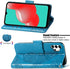 Galaxy A32 5G Case, PU Leather Wallet Flip Protective Phone Case with Wrist Strap and Card Slots for Samsung Galaxy A32