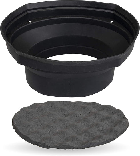 NVX XBAF68 2 Piece Universal Silicone Rubber Speaker Baffles with Self Adhesive Foam Base Pad