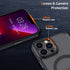 Anuck iPhone 13 Pro Max Case - Magnetic, Soft TPU Bumper, Hard Matte Back, Slim Fit, Shockproof, MagSafe Compatible -