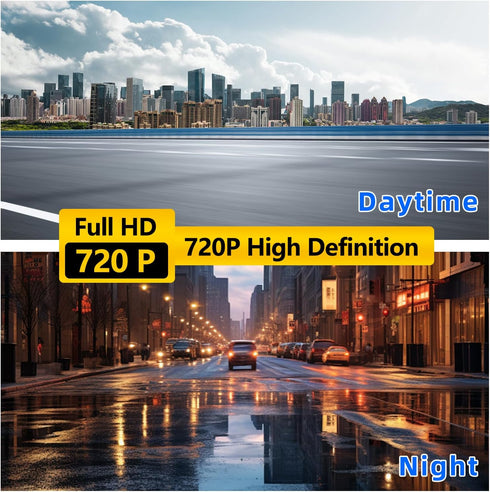BINIZE 1080P Dash Camera, DVR Dual Car Driving Recorder with Loop Recording, Motion Detection, ADAS Distance Warning