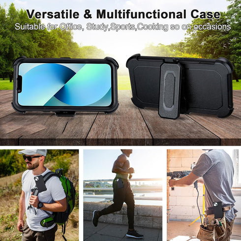 yowtrey 13 13 iPhone13 2 13 for Defender iPhone Case with Belt Clip,for Holster Phone Case with Kickstand,for Heavy