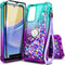 NZND Designed for Galaxy A15 Case, Samsung A15 4G/A15 5G Phone Case, Glitter Floating Liquid Waterfall Cute Case,