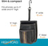 High Road Air Vent Mount Car Cell Phone Holder with Soft Lined Back Pocket and Front Mesh Storage Pocket