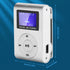 SALALIS MP3 32GB Music Player with Clip, USB & LCD Screen, Supports Memory Card, Earphone & USB Cable (Silver)