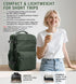 Backpack Backpacks 18x14x8 inches Daypack,BrownGreen BOXSAM Large Vacuum Travel with Pump for Women, Personal Item