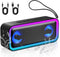 IKT Portable Bluetooth Speaker with Lights x Holidays/World Cup Stuffers, 30W Loud Stereo