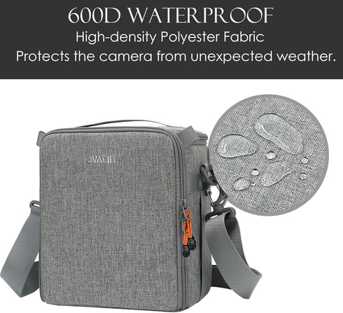 Mini SLR Camera Insert Bag, Shockproof & Pressure-proof Dual Opening Lens Cube Case, Compatible for Canon, Sony, Fuji