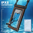 UNBREAKcable Large Waterproof Phone Pouch Floating, IPX8 Waterproof, Up to 9.5", 2 Pack for iPhone and Samsung