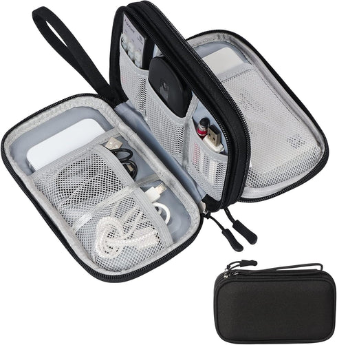 Skycase Travel Cable Organizer, Waterproof Electronics Accessories Storage Bag for USB Data Cable, Earphone, Power Bank