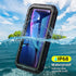 Beasyjoy Metal Case for iPhone XR, Waterproof Heavy Duty with Built-in Screen Protector, Black