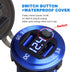12V-24V USB Charger, Dual Port QC 3.0 Fast Charging, Waterproof & Dustproof for Vehicles and Boats