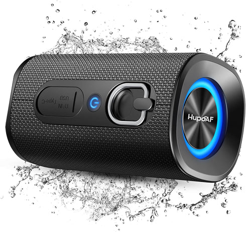 Hupoaf Bluetooth Speaker, 2026 BT5.4 Wireless Bluetooth Speaker with 20W 3D-Stereo Deep Bass,