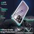 SOKUSIN iPhone 14 Pro Case - Heavy Duty Waterproof, 10FT Dropproof, Dustproof, Full Body Shockproof, 6.1" Black/Clear.