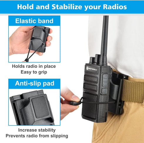 iGuerburn Radio Holster for Duty Belt - Accessories for 1.75"/2"/2.25'' Belts, Law Enforcement Gear