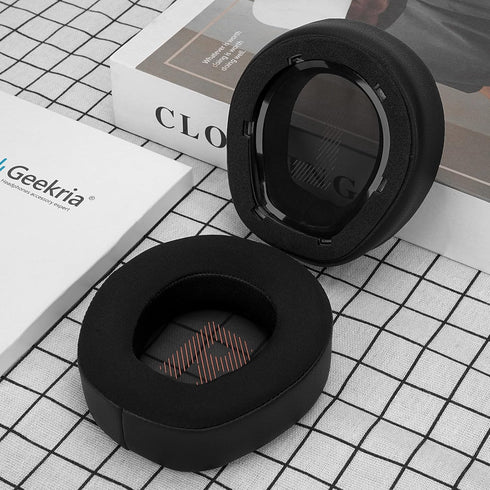 Geekria Sport Cooling-Gel Replacement Ear Pads for JBL Quantum 800 Wireless Headphones, Black Earpads & Covers