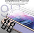 JETech 2-Pack Screen Protector for Samsung Galaxy S21 6.2" - HD Clear Tempered Glass with Camera Lens Protector & Easy
