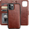 Bocasal Wallet Case for iPhone 11 Pro with Card Holder, PU Leather, Magnetic Detachable Kickstand, Shockproof, Wrist