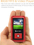 Ematic 8GB MP3 1.5-inch Video Player with FM Tuner/Recorder and Color Screen, Red