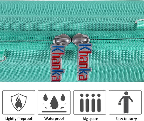 Khanka Hard Travel Case + Silicone Case for JBL Flip 6 Waterproof Portable Bluetooth Speaker
